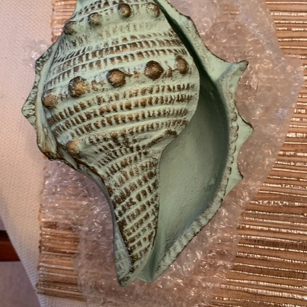 Preloved vintage conch shell ceramic fade - Picture 8 of 11